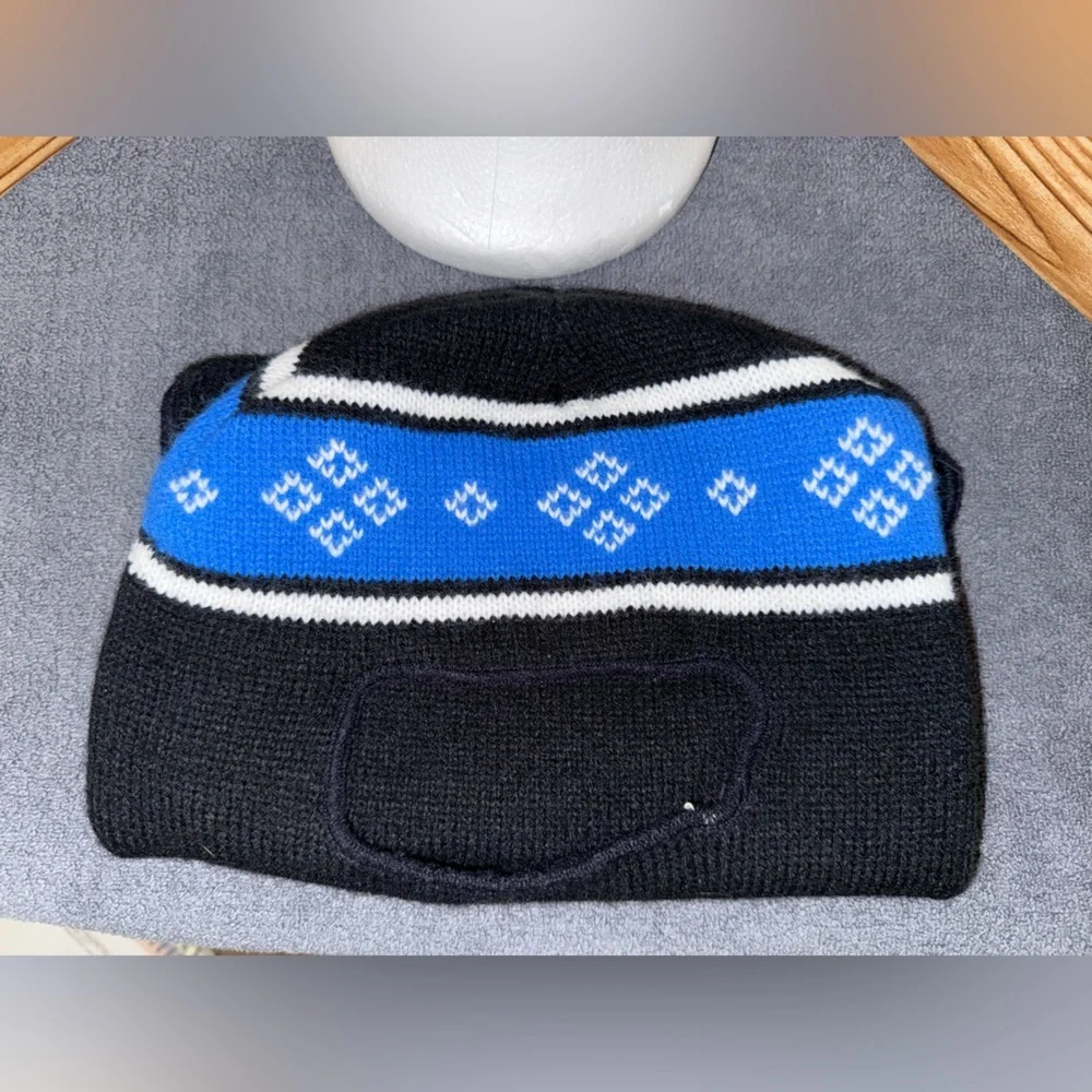 🛷Yamaha VINTAGE Balaclava Black Blue Face Mask